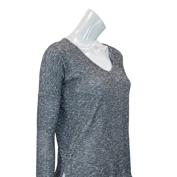 Rag & Bone Women's scoop Vneck Pullover in gray ribbed size XS - Picture 9 of 9